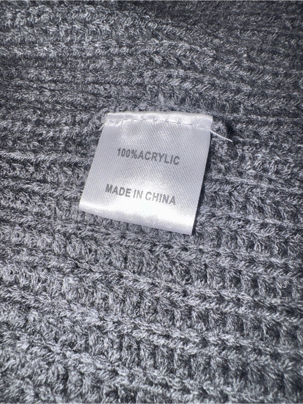 Cozy Open-Front Gray Chunky Knit Cardigan - Picture 7 of 9